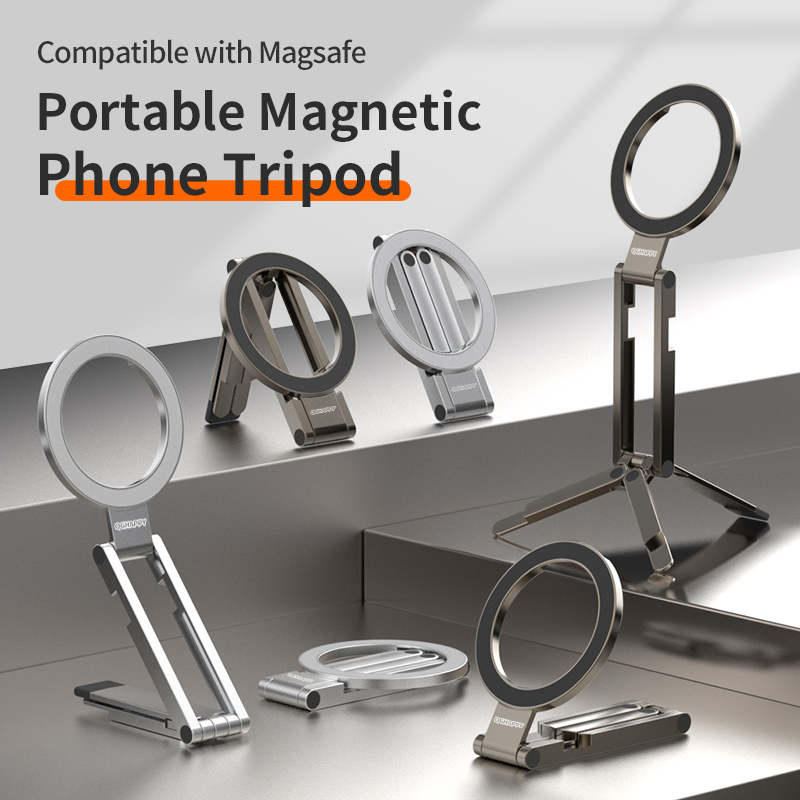 Photography Basics - Tongkat Selfie dengan Dudukan Ponsel Magnetik,