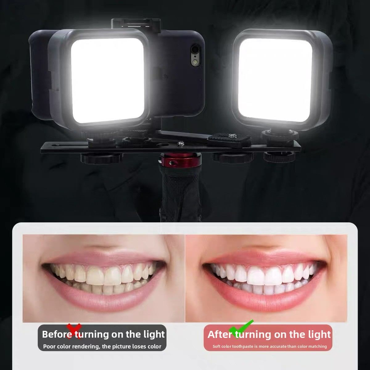 Photography Basics - Lampu Fotografi Gigi dengan Bluetooth, Lampu