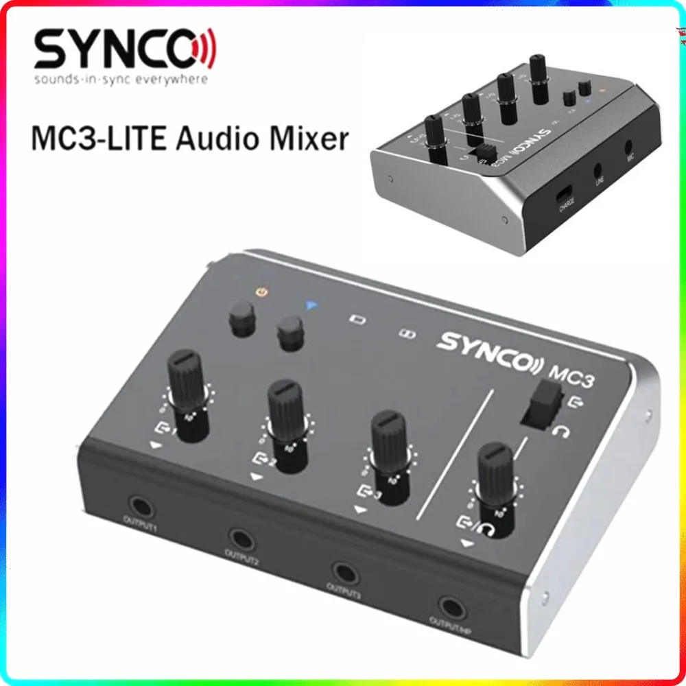 Synco MC3 Lite Audio Mixer 4 C - Photography Videos Free ulasan dan harga