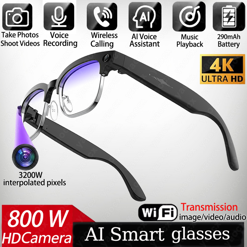 Kacamata Pintar AI 4K Kamera 8 - Photography Japanese ulasan dan harga